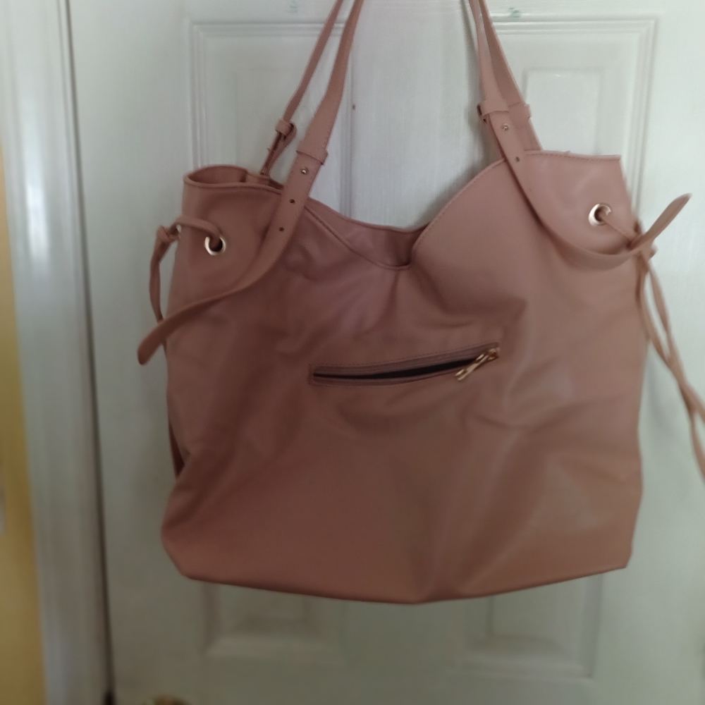 Pink tote purse